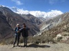 S Paulem na vyhlídce k Annapurnám